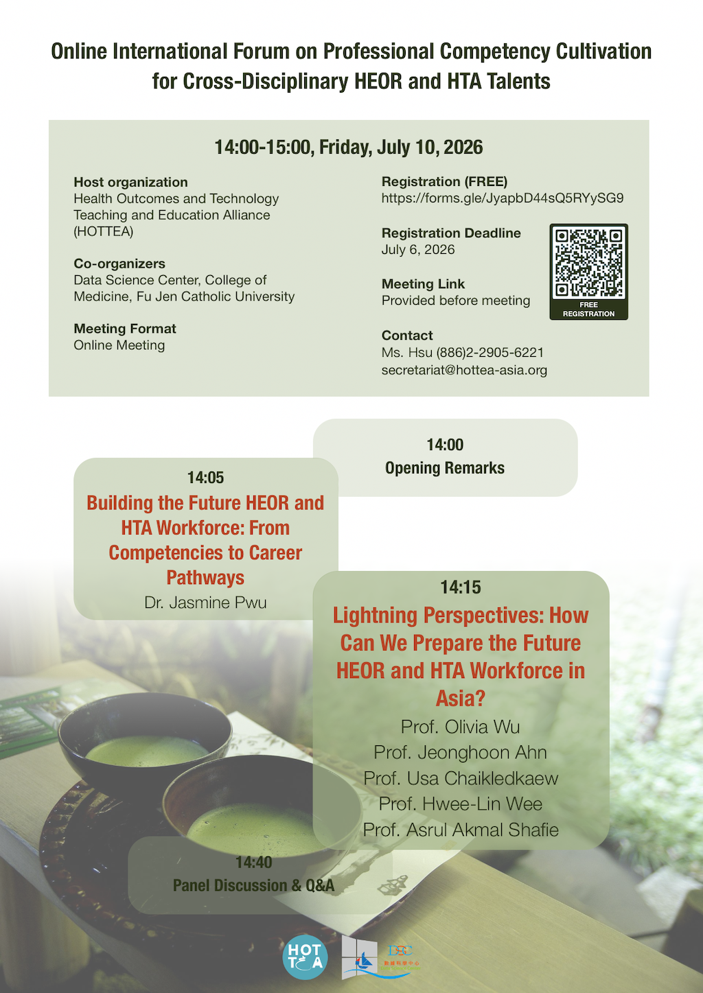 Read more about the article [活動] 【HEOR 與 HTA 跨域人才專業職能培育】線上國際論壇 Online International Forum on Professional Competency Cultivation for Cross-Disciplinary HEOR and HTA Talents